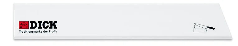 12-inch blade edge guard sheath with F.DICK logo, white cover