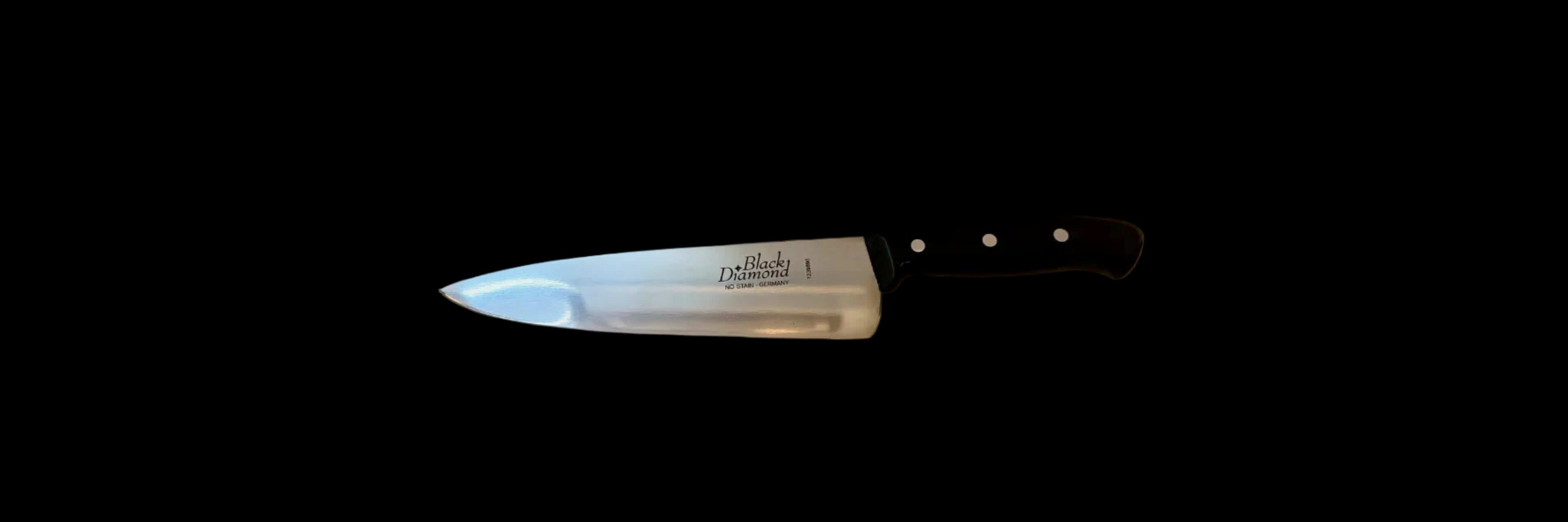 F.DICK Black Diamond - 5 knife kit with bag. Chef Knife, Boning Knife, Fork, Carving Knife & Paring Knife - High Carbon No Stain Knives