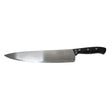 F.DICK Black Diamond chef’s knife with long stainless blade and black riveted handle