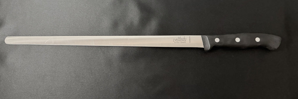 F.Dick, Black Diamond 13" Salmon / Ham slicer - carving knife. NoStain. Full tang