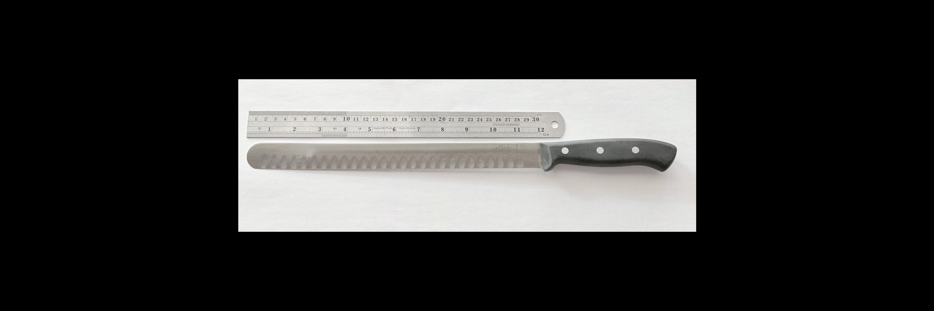 F.Dick - Black Diamond 12" Hollow Ground, Carving / Slicing Knife