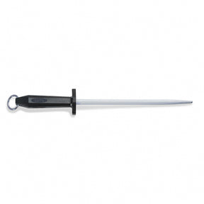 F.DICK 10-inch round regular cut steel sharpening rod with loop handle