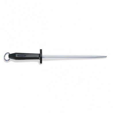 F.DICK 10-inch round regular cut steel sharpening rod with loop handle