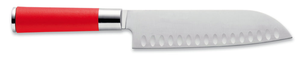 F.Dick RED Spirit Santoku Knife Kullenschliff 7"