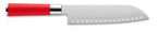 F.Dick RED Spirit Santoku Knife Kullenschliff 7"