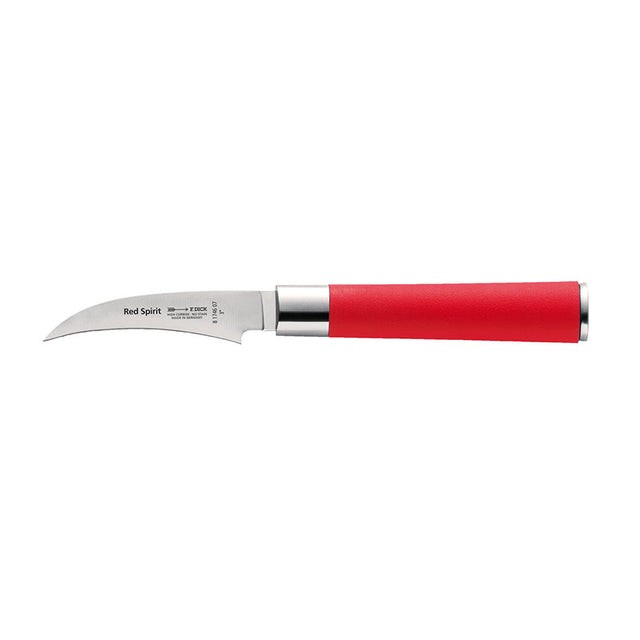 F.Dick Red Spirit 3 in tourne knife with red handle and stainless blade