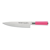 Pink Spirit chef knife with stainless blade and pink handle