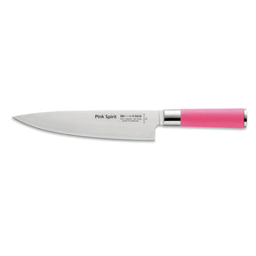 Pink Spirit chef knife with stainless blade and pink handle