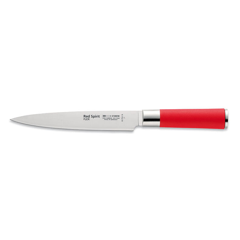 F.Dick Red Spirit Filleting Knife (Full Flex) Red 7" - Best fish filleting knife today