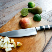 8.5-inch chef knife with black handle and stainless blade by F.Dick 1905