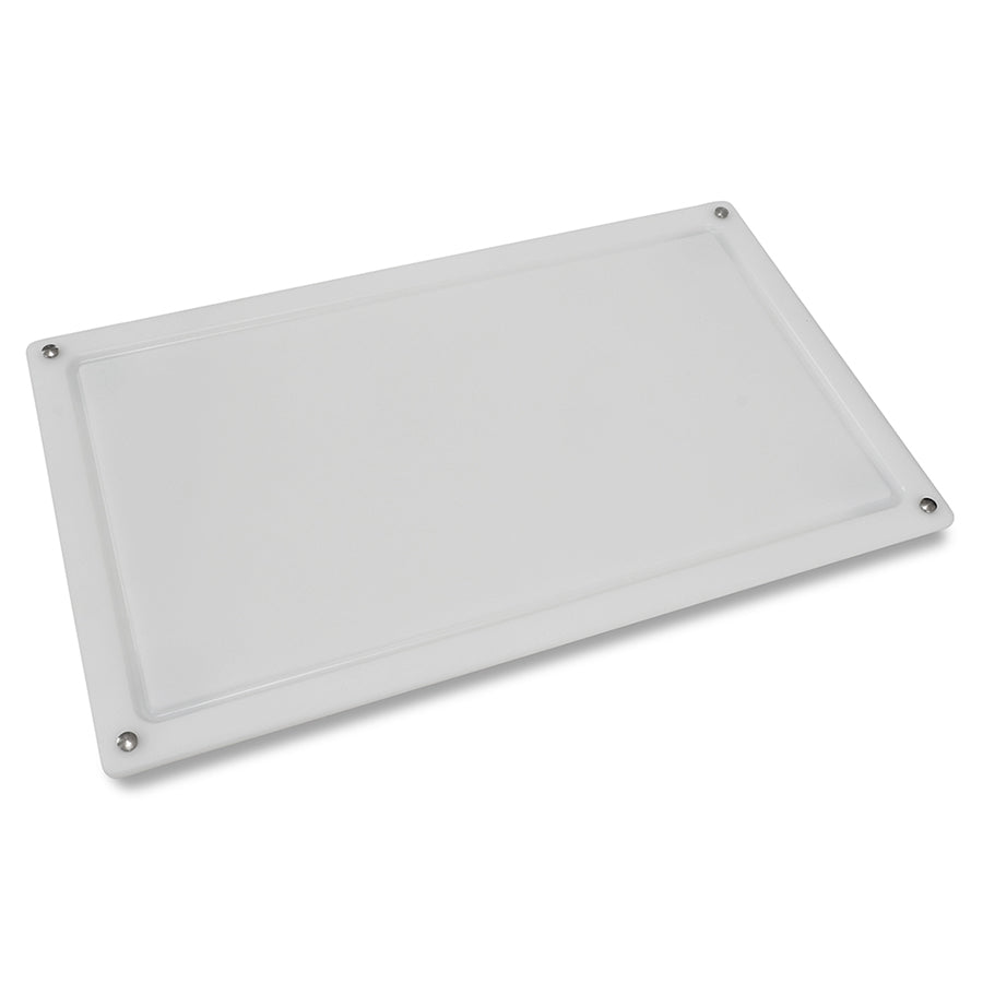 Profboard Private-Series 670 white board with clear cover and corner screws, 30 x 50 cm