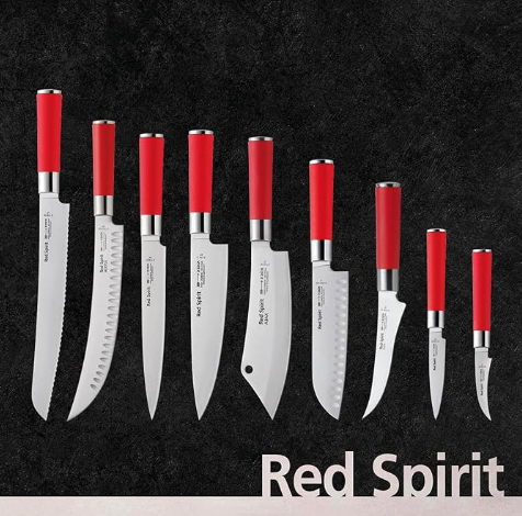 F.Dick Red Spirit Chef Knife "Ajax" Red 8"