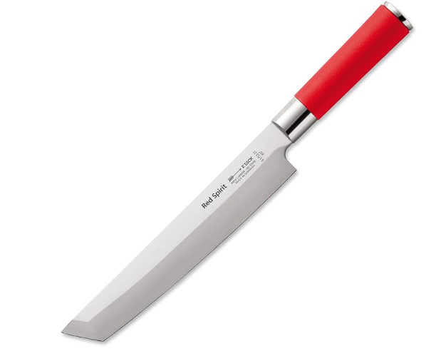 F.Dick Red Spirit Tanto Knife 8.5" - Beautiful Chef Knife