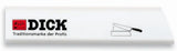 F.DICK 4 in blade guard edge guard, white sleeve with logo and blade diagram