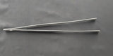 Stainless steel cooking tweezers/tongs, 12-inch long pair with narrow tips