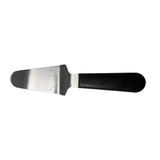 4-inch pie knife with stainless blade and black handle, NSF
