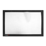 Half-size silicone baking mat CookUP with light grid surface and black border