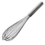 Stainless steel wire whisk with piano-style handle, 14 in