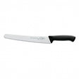 Pastry and utility knife with light steel blade and black ergonomic handle