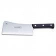 F.Dick kitchen cleaver with black riveted handle and wide silver blade