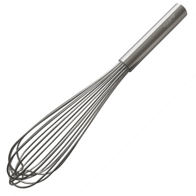 Stainless steel French-style wire whisk, 14 in, with multiple loops and slim handle