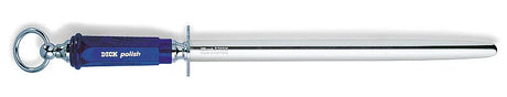 DICKORON polish steel blue 12-inch sharpening rod with loop handle