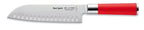 F.Dick RED Spirit Santoku Knife Kullenschliff 7"