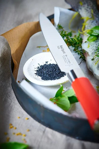 F.Dick Red Spirit Filleting Knife (Full Flex) Red 7" - Best fish filleting knife today