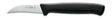 F.DICK ProDynamic 2-inch peeling knife, silver blade with logo, black ergonomic handle