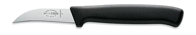 F.DICK ProDynamic 2-inch peeling knife, silver blade with logo, black ergonomic handle