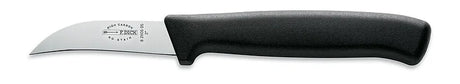 F.DICK ProDynamic 2-inch peeling knife, silver blade with logo, black ergonomic handle