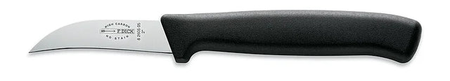 F.DICK ProDynamic 2-inch peeling knife, silver blade with logo, black ergonomic handle