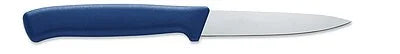 4.5 in F.DICK ProDynamic kitchen knife with blue handle and shiny stainless blade