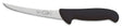 F.DICK ErgoGrip curved boning knife with stiff steel blade and black handle