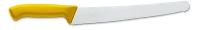 Pastry and utility knife with light steel blade and yellow handle