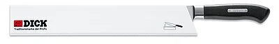 White 12-inch blade edge guard with DICK logo and black knife handle